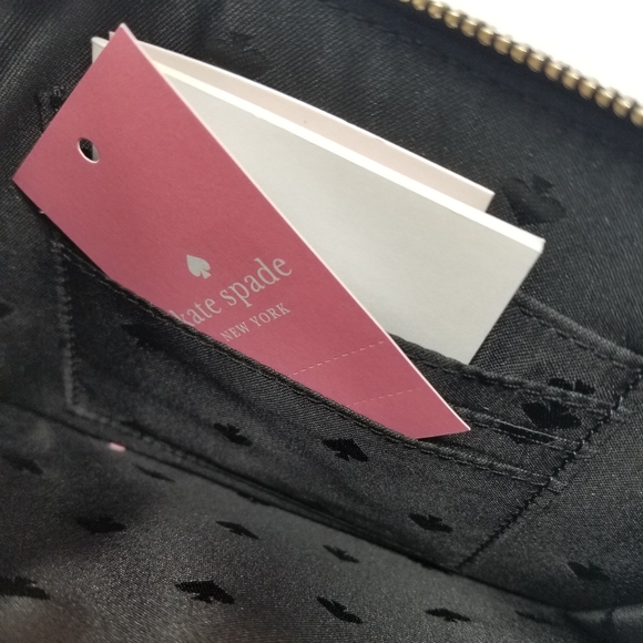Kate Spade NEW Black Zip Wristlet Fits Phone - Picture 7 of 13